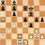 pozice na 2. šachovnici Černoušek-Turner Jan